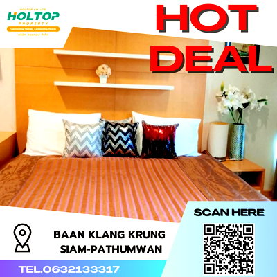 คอนโดให้เช่า : #S3121 ให้เช่า Baan Klang Krung Siam-Pathumwan