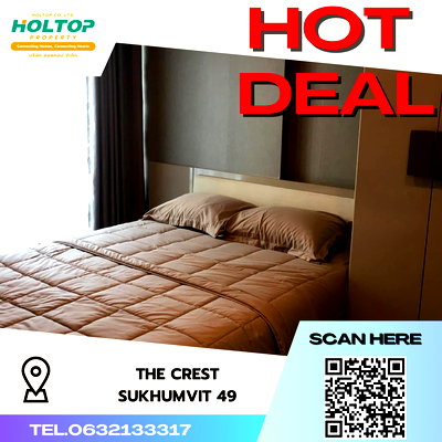 คอนโดให้เช่า : #S3140 ให้เช่า The Crest Sukhumvit 49