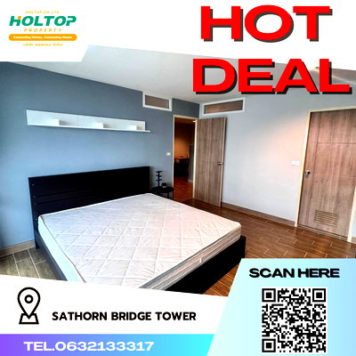 คอนโดให้เช่า : #R3069 ให้เช่า Sathorn Bridge Tower