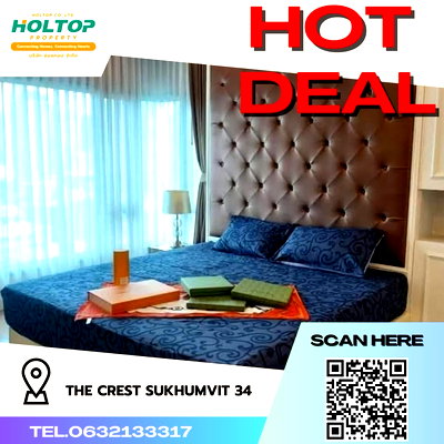 คอนโดให้เช่า : #R3051 ให้เช่า The Crest Sukhumvit 34