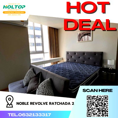 คอนโดให้เช่า : #R3078 ให้เช่า Noble Revolve Ratchada 2 