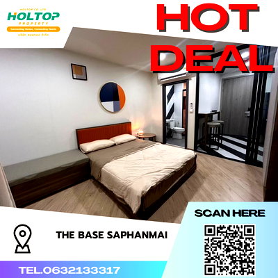 คอนโดให้เช่า : #S3144 ให้เช่า The Base Saphanmai