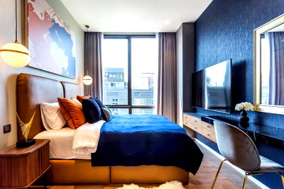 Condos for rent Australian Embassy in Bangkok : Urgent rent!! Very good price, high floor, beautiful view Muniq Langsuan