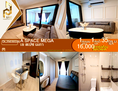 Condos for rent ikea bangna : DL25030335 Condo for rent, A space mega near -, ready to move in, call urgently 0656133286 LineID @534wlwof