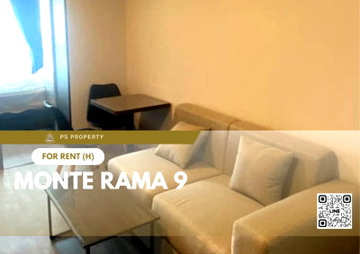Condos for rent : For rent 🔥 Monte Rama 9 🔥 near MRT Ramkhamhaeng, complete with furniture and appliances