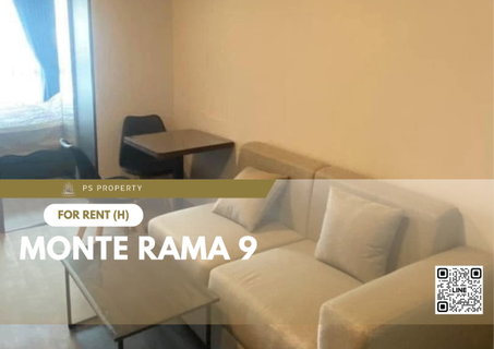 รูปภาพ For rent 🔥 Monte Rama 9 🔥 near MRT Ramkhamhaeng, complete with furniture and appliances