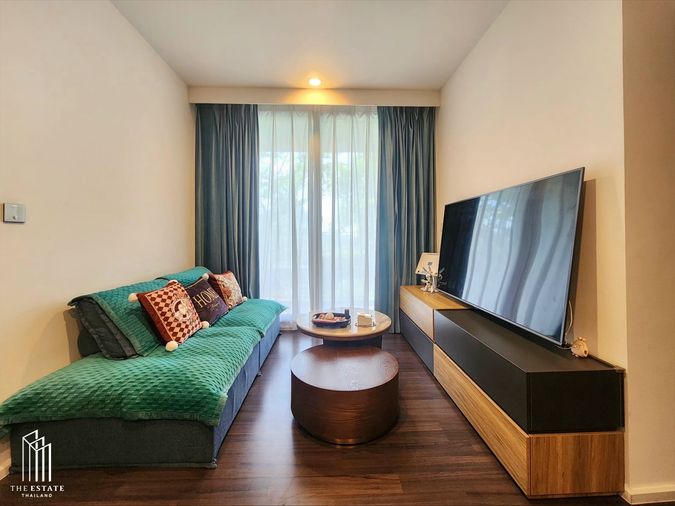 For rent Whizdom Inspire Sukhumvit ตำแหน่งมุม ได้วิวสวนและสระว่ายน้ำ 49.15 sq.m. 2 bedroom @35,000 Baht