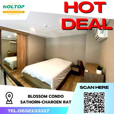 คอนโดให้เช่า : #S3173 ให้เช่า Blossom Condo Sathorn-Charoen Rat