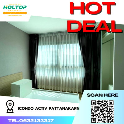 คอนโดให้เช่า : #R3167  ให้เช่า iCondo Activ Pattanakarn