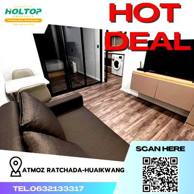 คอนโดให้เช่า : #R3171  ให้เช่า Atmoz Ratchada-Huaikwang 