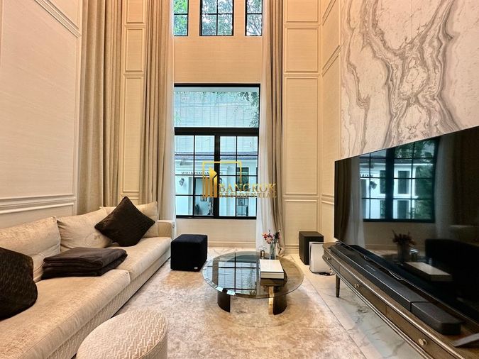 3-bed house for rent, 500 sqm, 160 sq wah, Baan Sansiri Pattanakarn