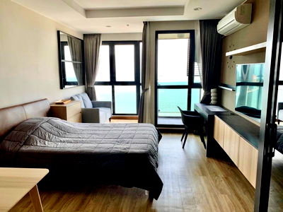 Condos for rent Robinson Sriracha : Condo for rent, Ladda Plus, high floor, sea view, city center, near Robinson Sriracha