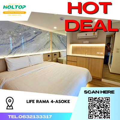 คอนโดให้เช่า : #S3231 ให้เช่า Life Rama4-Asoke