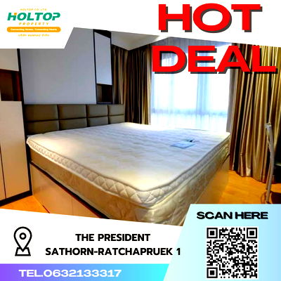 Condos for rent Phasi Charoen : #S3252  For Rent The President Sathorn-Ratchapruek 1