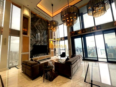 คอนโดให้เช่า :  The Esse at Singha Complex - Stunning 3 Bed Penthouse For Rent - BR14354CD