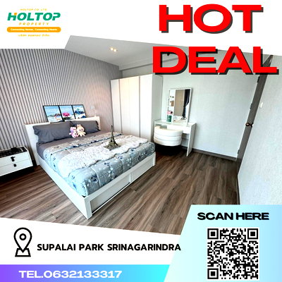 Condos for rent MRT Si Udom : #R3222 For rent  Supalai Park Srinagarindra