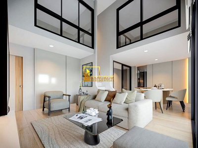 Condos for rent MRT Phra Ram 9 : One9Five - Stunning 2 Bed Duplex Condo Near Central Rama 9 - BR60282CD