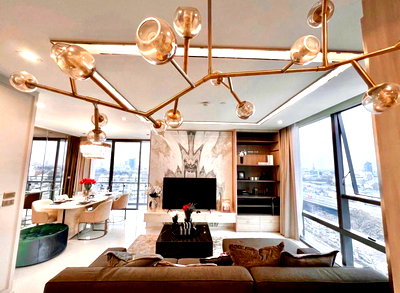 เช่าคอนโด รร.พณิชยการสีลม : LTHC12123 – The Bangkok Sathorn FOR RENT Size 116 sqm. 2 beds 2 baths Near BTS Saint Louis Station ONLY 120K/Month