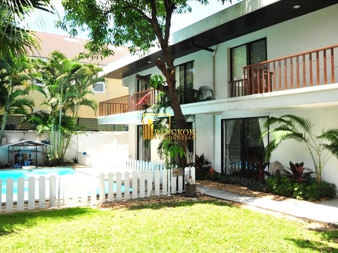 3-bed house for rent, 400 sqm, 11 sq wah, Watthana