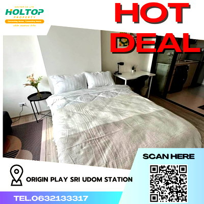 Condos for rent MRT Si Udom : #R3328 For rent  Origin Play Sri Udom Station