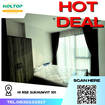 คอนโดให้เช่า : #R3342 ให้เช่า  HI Rise Sukhumvit 101