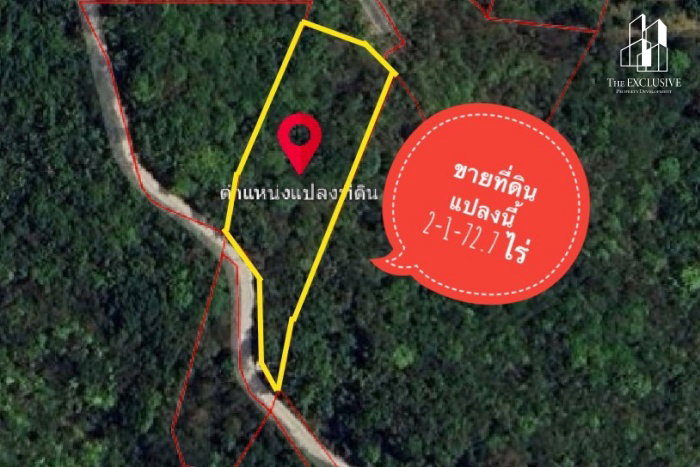 ขายด่วน ที่ดินเกาะสมุย 2-1-72.7 ไร่ ใกล้หาดแม่น้ำ เกาะสมุย สุราษฎร์ธานี