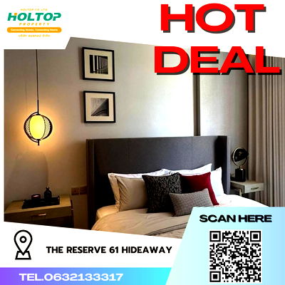 คอนโดให้เช่า : #R3376  ให้เช่า THE RESERVE 61 HIDEAWAY