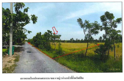 ที่ดินเปล่า เนื้อที่ทั้งหมด 3200 ตารางเมตร ติดถนนซอย 4 ห่างจากถนนเลียบคลอง 10 ตำบลบึงกาสาม อำเภอหนองเสือ ปทุมธานี ราคา NaN บาท
