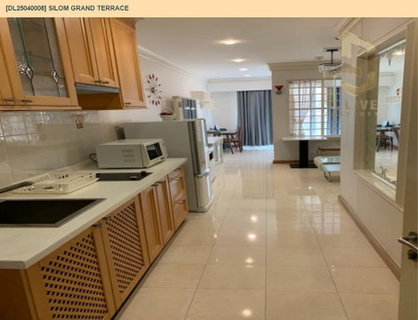 DL25040008 Condo for rent, Silom Grand Terrace near BTS Sala Daeng, ready to move in, call urgently 0614453194 LineID @162cjixi