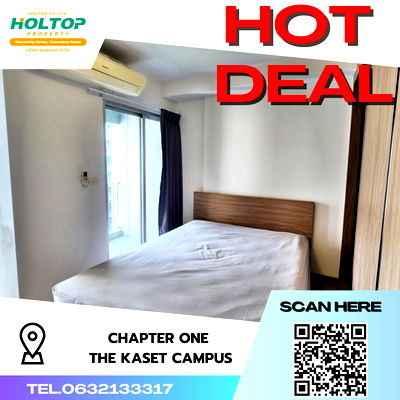 เช่าคอนโด ตลาดบางบัว : #S3380 ให้เช่า Chapter One The Campus Kaset