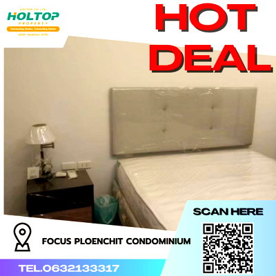 คอนโดให้เช่า : #R3444 ให้เช่า คอนโด Focus Ploenchit Condominium