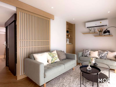 Condos for rent 700 Year Sports Arena Chiang Mai : For rent Chomdoi Condo2, 2beds, 2baths, 101 sq.m., 12thFL, near Chiang Mai University (ID:433CR) 