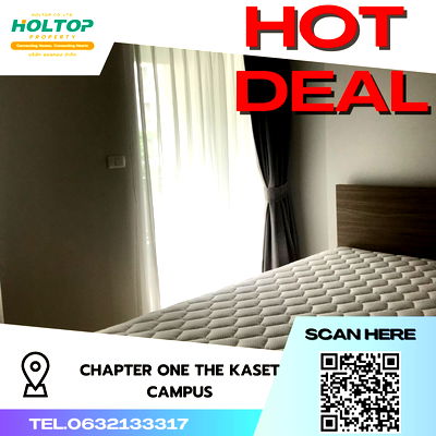 เช่าคอนโด ตลาดบางบัว : #S3415 ให้เช่าคอนโด Chapter one The Campus Kaset
