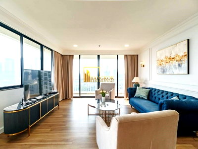 คอนโดให้เช่า : Lake Green - Renovated 2 Bedroom Condo Overlooking Benjakiti Park - BR18902CD