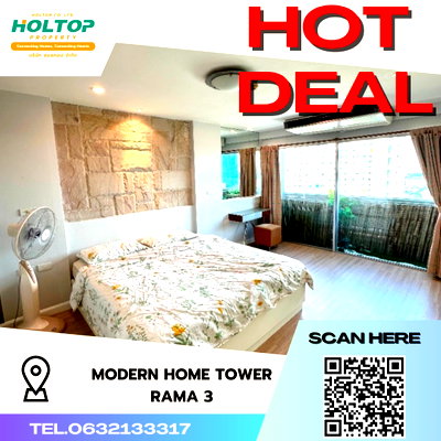 คอนโดให้เช่า : #S3424 ให้เช่า Modern Home Tower Rama 3