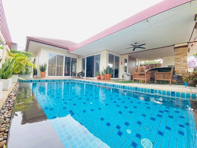 ด่วนขาย บ้านเดี่ยวพลูวิลล่า พร้อมสระว่ายน้ำส่วนตัว บ้านพร้อมเข้าอยู่ได้เลย พิกัดห้วยใหญ่