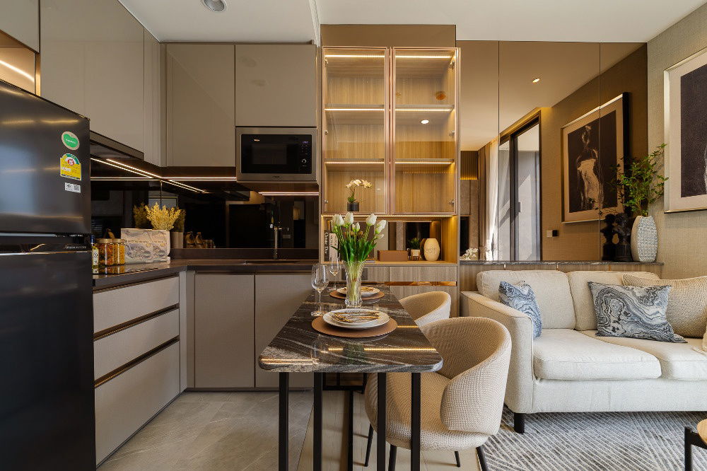 picture The Extro Phayathai Rangnam【𝐒𝐄𝐋𝐋 & 𝐑𝐄𝐍𝐓】🔥Super modern luxury condo Completely decorated in a cream tone style🔥 Contact Line ID: @hacondo - 9/10