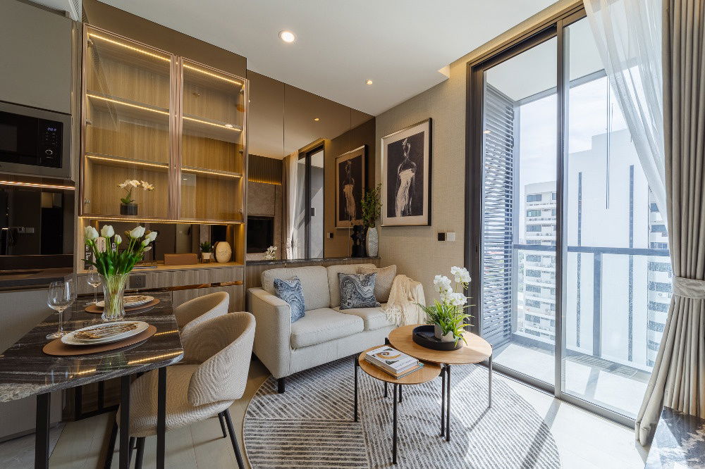picture The Extro Phayathai Rangnam【𝐒𝐄𝐋𝐋 & 𝐑𝐄𝐍𝐓】🔥Super modern luxury condo Completely decorated in a cream tone style🔥 Contact Line ID: @hacondo - 7/10