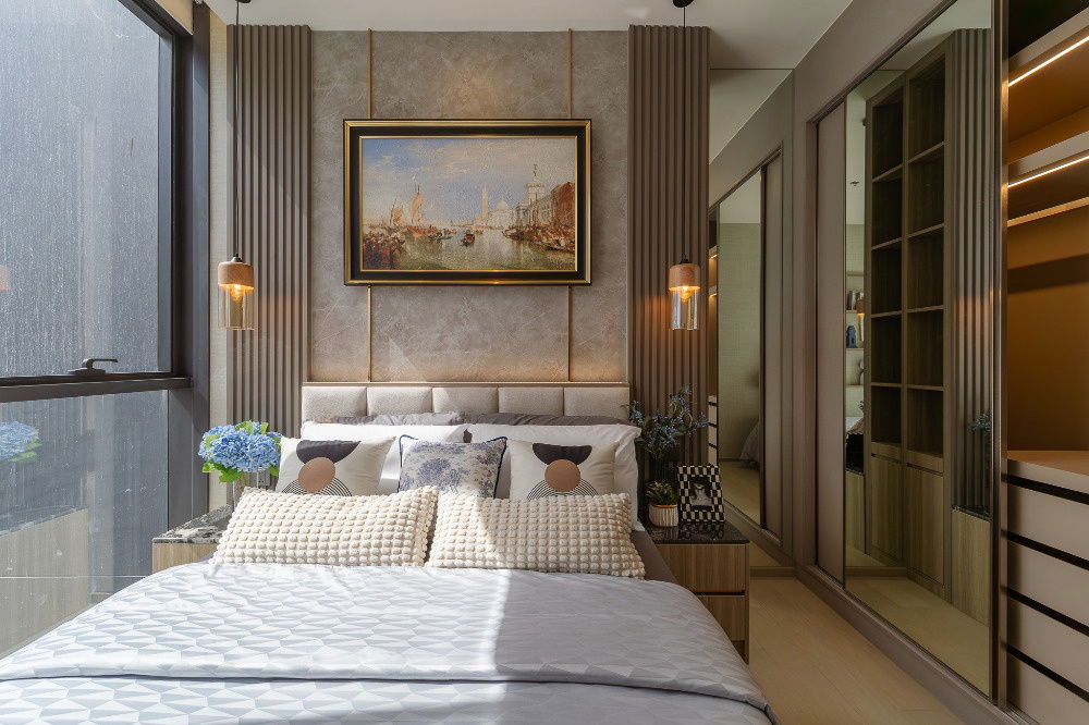 picture The Extro Phayathai Rangnam【𝐒𝐄𝐋𝐋 & 𝐑𝐄𝐍𝐓】🔥Super modern luxury condo Completely decorated in a cream tone style🔥 Contact Line ID: @hacondo - 1/10