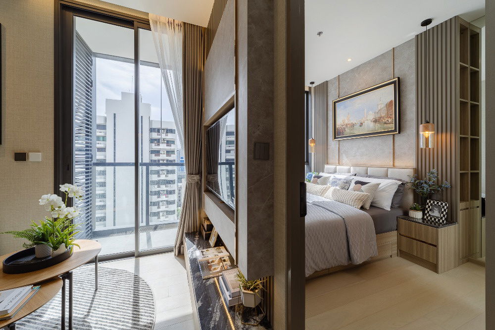 picture The Extro Phayathai Rangnam【𝐒𝐄𝐋𝐋 & 𝐑𝐄𝐍𝐓】🔥Super modern luxury condo Completely decorated in a cream tone style🔥 Contact Line ID: @hacondo - 4/10