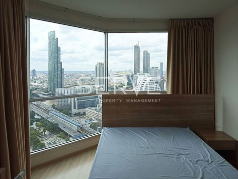 1 Bed 1 Bath Good Location BTS Saphan Taksin station 340 m. / For Rent-Rhythm Sathorn