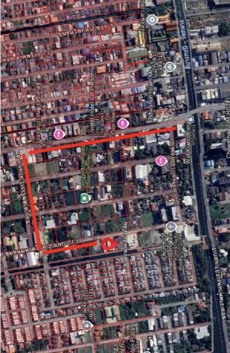 Land for sale, 326 sq wah, Bang Kapi