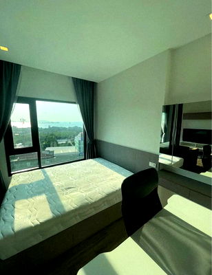 Condos for rent Kasetsart University Si Racha Campus : Please add Line only // 💞Knightbridge 10th floor, sea view, ready to move in