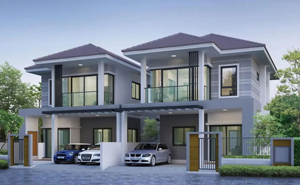 บ้านแฝด 2 ชั้น