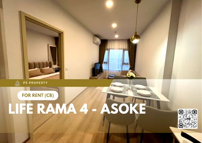 Condos for rent : For rent ✨ Life Rama 4 - Asoke ✨ Near MRT Queen Sirikit National Convention Center, complete with furniture and electrical appliances