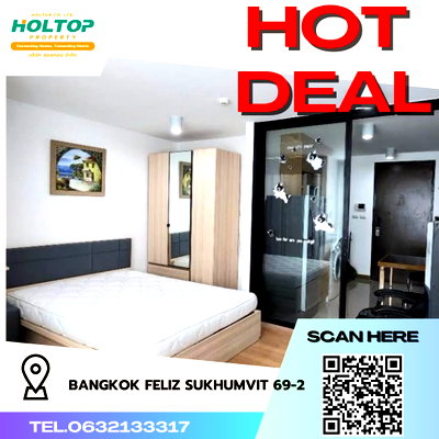 คอนโดให้เช่า : #R3595 ให้เช่าคอนโด Bangkok Feliz Sukhumvit 69-2