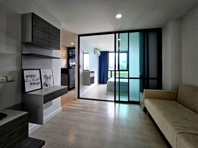 Condos for rent Thai Watsadu  Sukhaphiban 3 : For Rent Condo THE CUBE PLUS MINBURI Building A, Floor 2,1 bed room, Room size 24 sqm