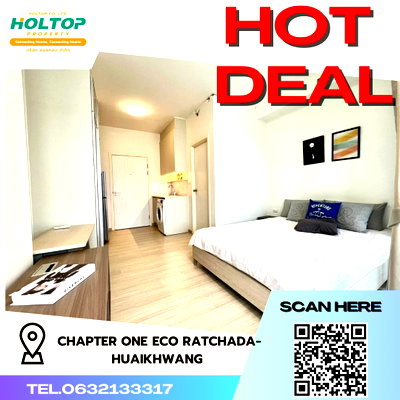 Condos for rent : #R3621  Condo for rent Chapter One Eco Ratchada-HuaiKhwang