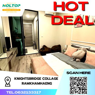 Condos for rent Major Hollywood Ramkhamhaeng : #S3499 For Rent Knightsbridge Collage Ramkhamhaeng
