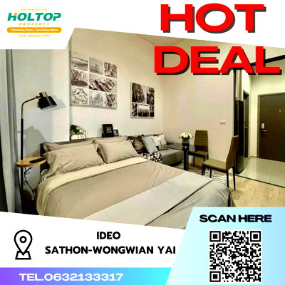 คอนโดให้เช่า : #S3496 ให้เช่า Ideo Sathorn-Wongwian Yai
